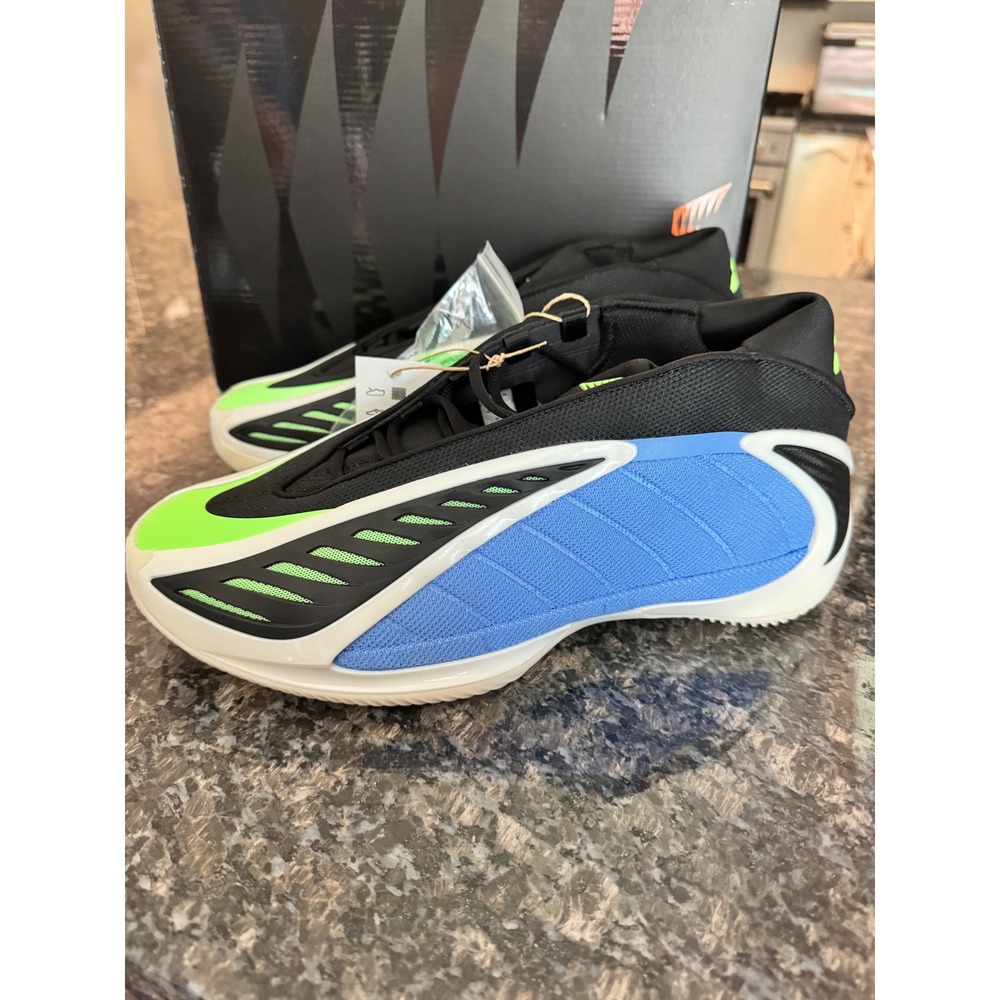 Adidas Anthony Edwards 1 Low Lucid Lime Blue Fusion JR4359 Mens 11 Basketball
